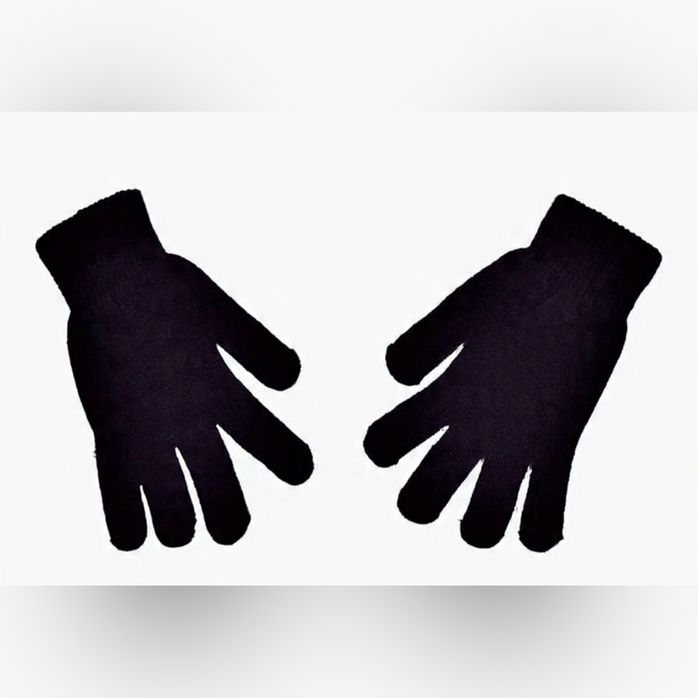 Classic Black Stretchy Gloves